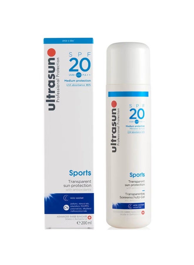 ألتراسن جل رياضي ألتراسون بعامل حماية من الشمس 20 (200 مل) - Image 1
