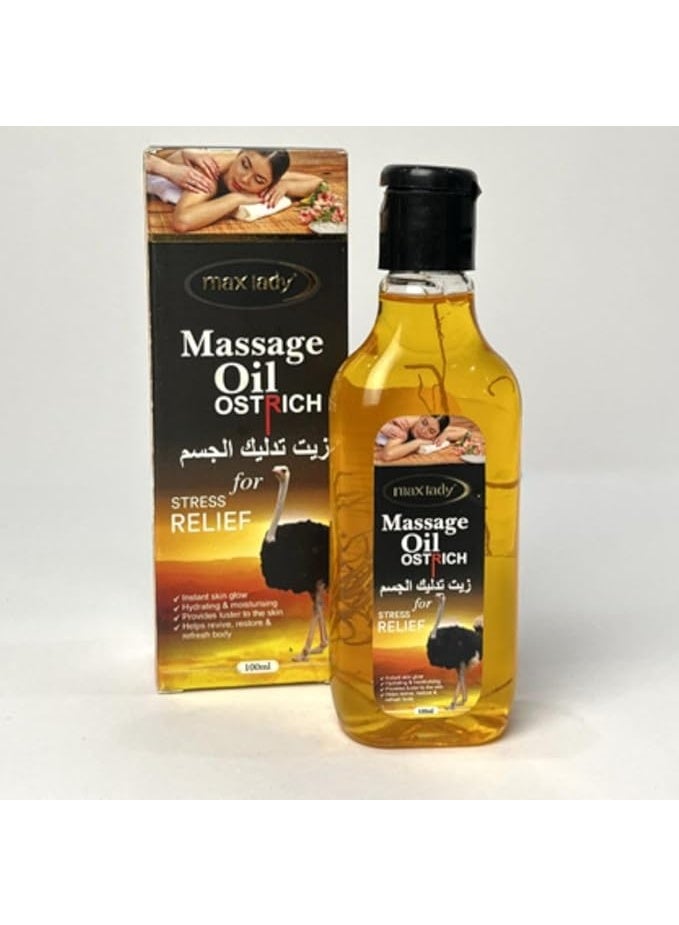 Max Lady Ostrich Oil for Body Massage - 100ml - Image 1