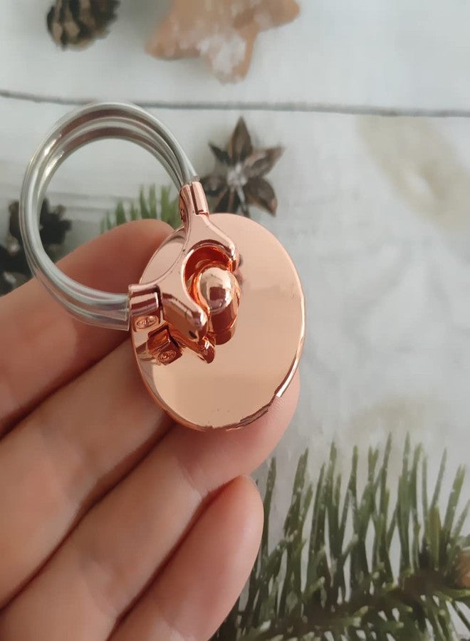 Honkenda Cell Phone Ring Holder Cell Phone Stand for All Smartphone, Metal Finger Ring Grip with Finger Kickstand Car Vent Phone Mount Gift for Dad Boyfriend (Rose Gold) - Image 3