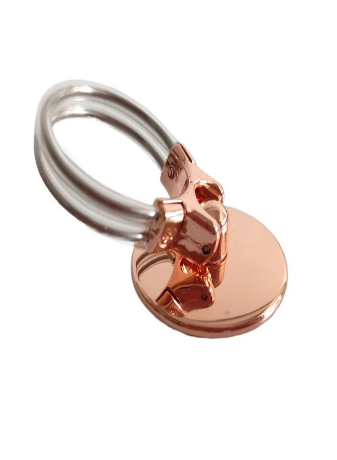 Honkenda Cell Phone Ring Holder Cell Phone Stand for All Smartphone, Metal Finger Ring Grip with Finger Kickstand Car Vent Phone Mount Gift for Dad Boyfriend (Rose Gold) - Image 1