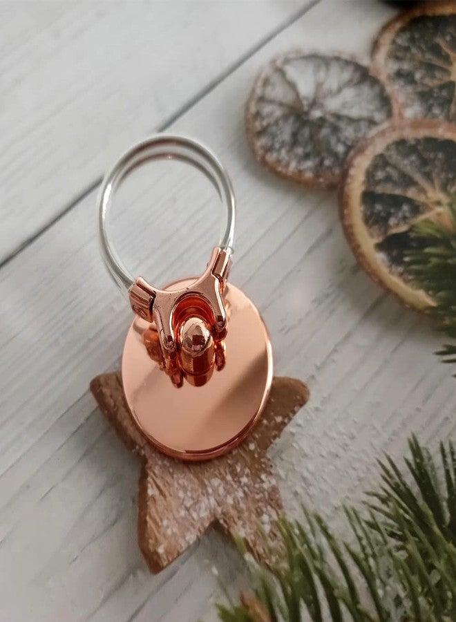 Honkenda Cell Phone Ring Holder Cell Phone Stand for All Smartphone, Metal Finger Ring Grip with Finger Kickstand Car Vent Phone Mount Gift for Dad Boyfriend (Rose Gold) - Image 5