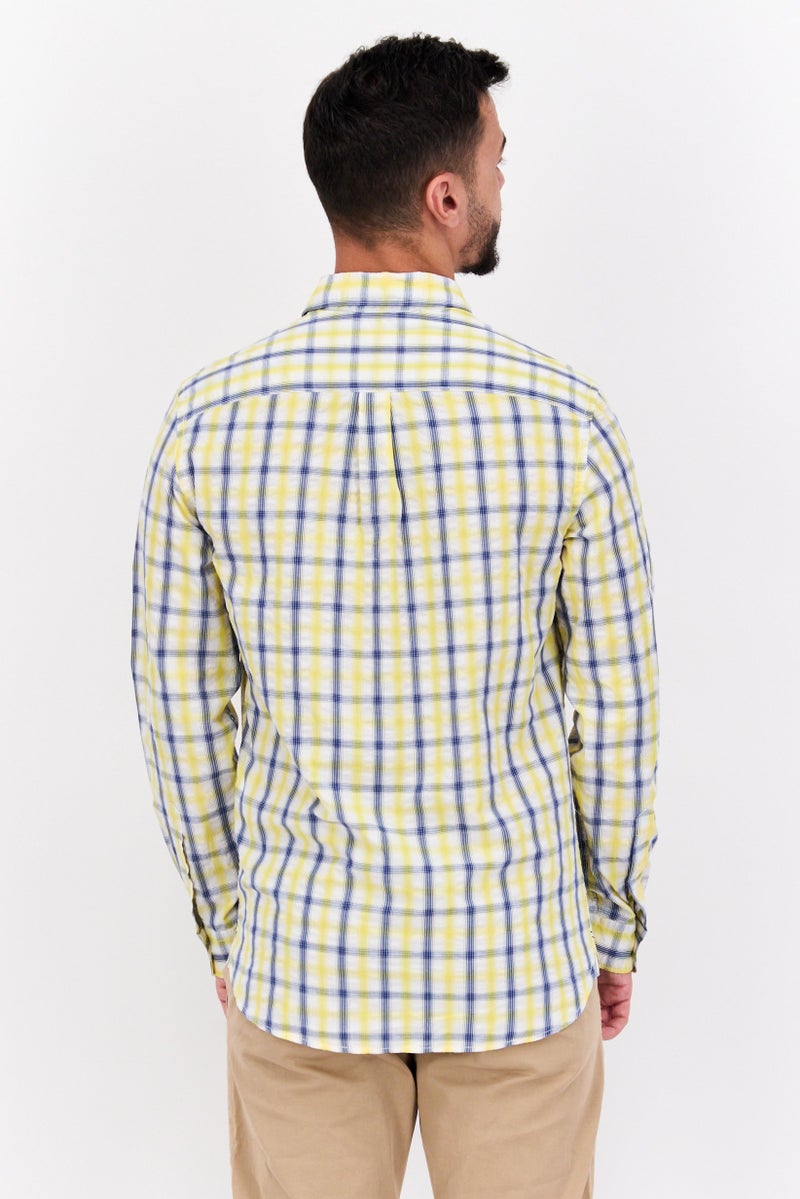 Pepe Jeans Men Regular Fit Checkered Long Sleeve Casual Shirt, Multicolor - Image 3