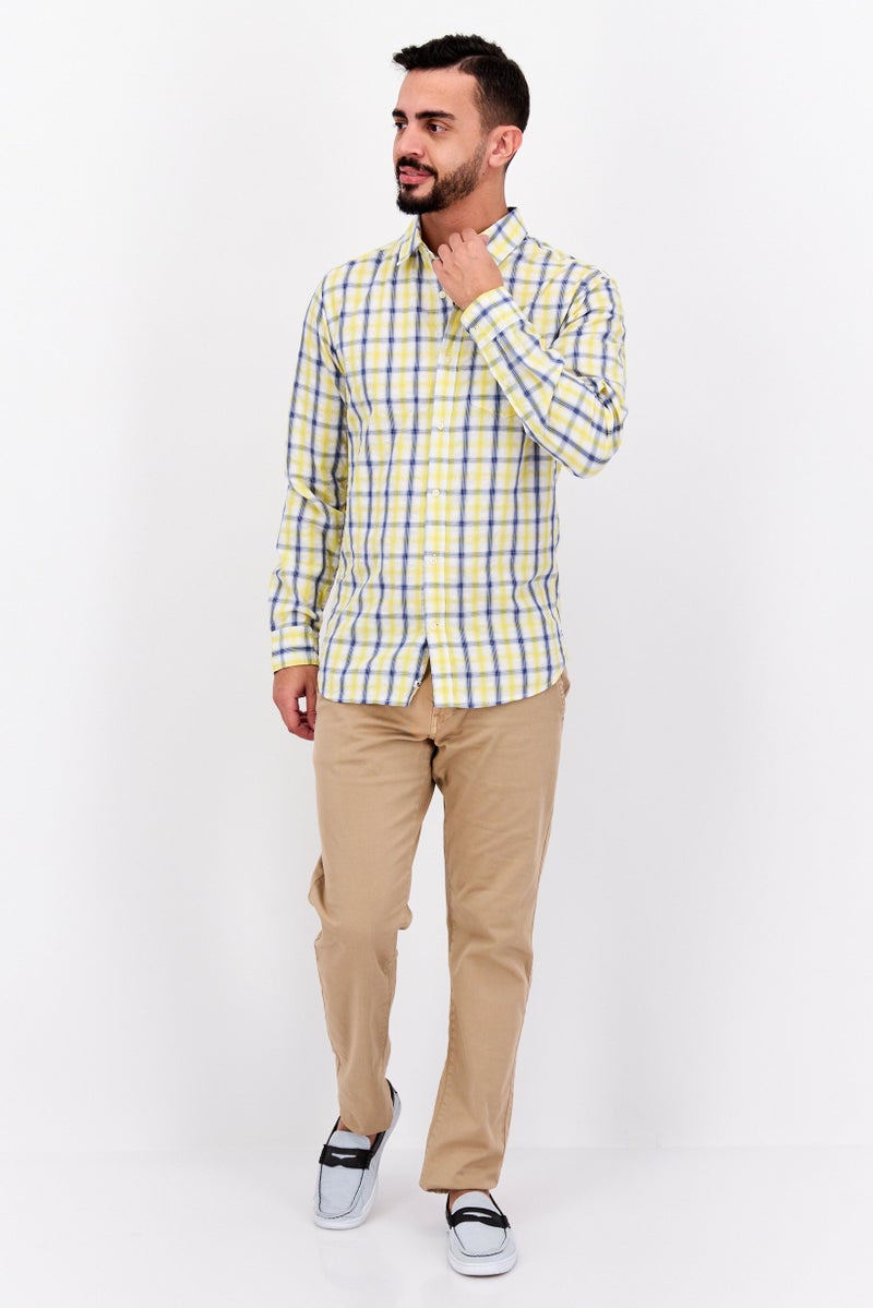 Pepe Jeans Men Regular Fit Checkered Long Sleeve Casual Shirt, Multicolor - Image 4