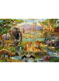 12891 Animals Of The Savannah 200 Piece Puzzle For Kids Every Piece Is Unique Pieces Fit Together Perfectly Yellow