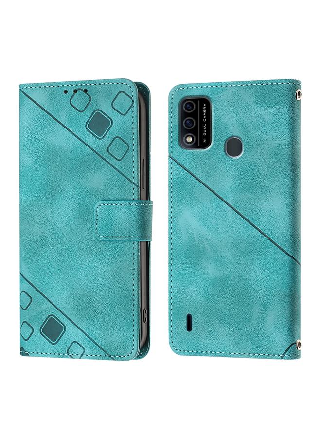 S-TOP Case For Itel A48 Skin Feel Embossed Leather Phone Case - Image 3
