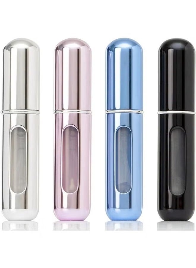 HOMESTAR 4 PCS Portable Mini Refillable Perfume Atomizer Bottle Refillable Spray, Atomizer Perfume Bottle, Perfume Atomizer Refillable for Travel 5ml - Image 1