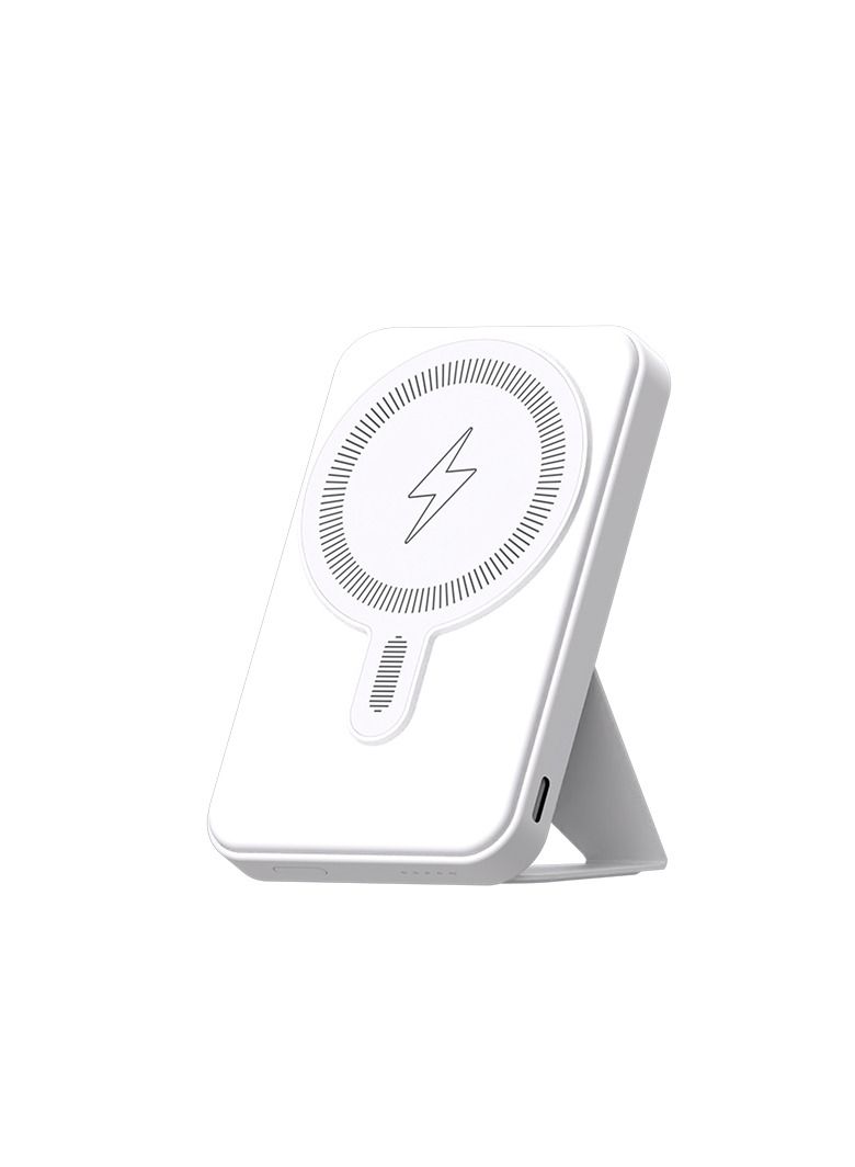 GULFLINK Fast Magnetic Portable Power Bank Charger for Apple iPhone 15/14/13 series 10000mah White - Image 1