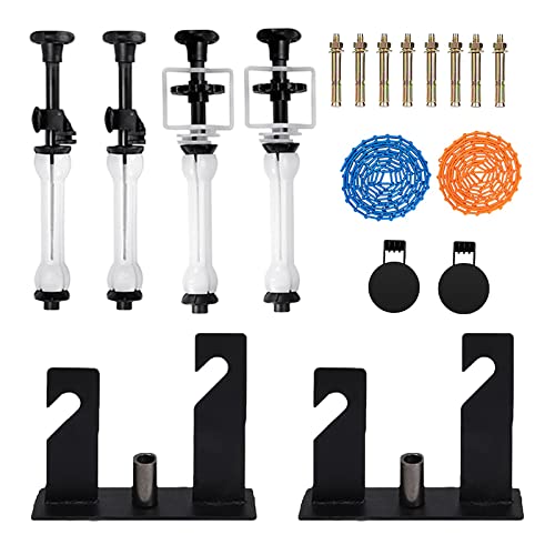 ZLY Double Roller Wall Mounting Manual Background Support System,Photo Background Ceiling Holder,for Photography, Live Streaming, Including 2 Double Hooks, 4 Expand Bars, 2 Chains，Eight Screws - Image 1