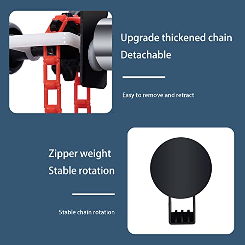 ZLY Double Roller Wall Mounting Manual Background Support System,Photo Background Ceiling Holder,for Photography, Live Streaming, Including 2 Double Hooks, 4 Expand Bars, 2 Chains，Eight Screws - Image 4