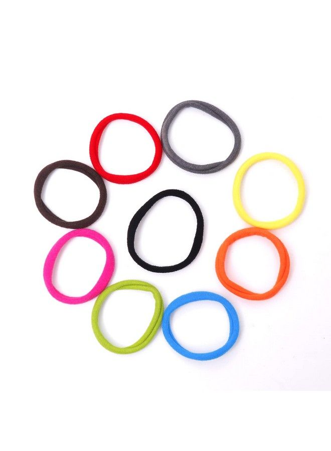 Honbon Multi Color Hair Band Cotton Rubber Band Hair Bands For Women And Girls (Pack Of 100) - Image 5