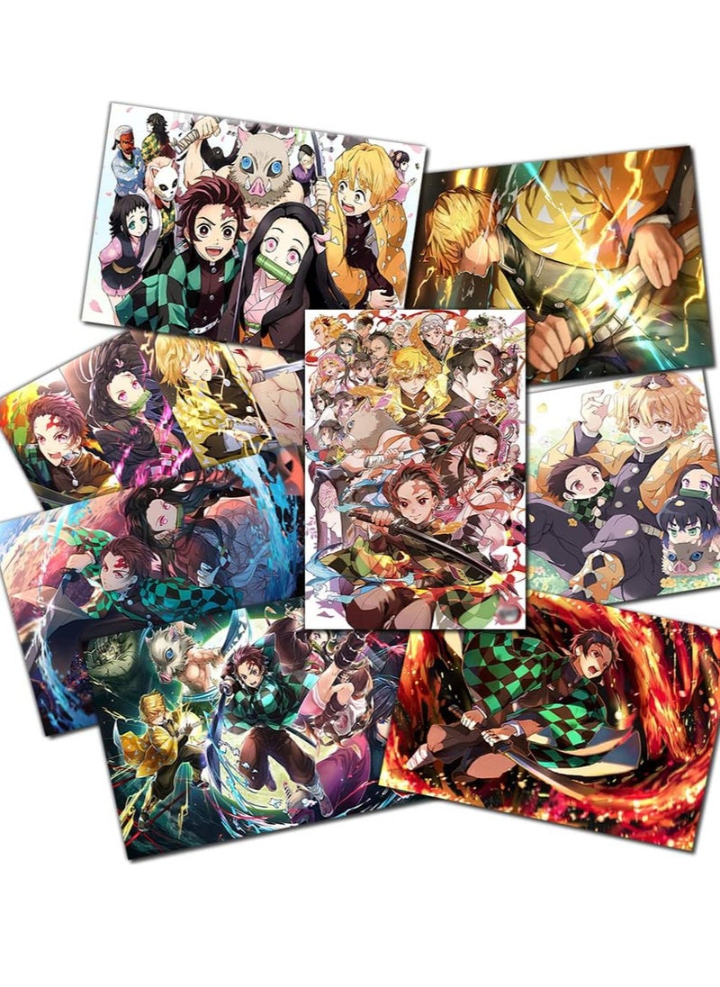 بوسترمان - 8 بوسترات انمي مانجا ديمون سلاير حجم A4 - Image 1