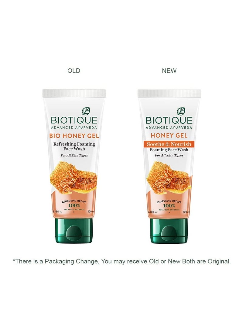 Biotique Biotique Honey Gel Soothe Nourish Foaming Face Cleanser  120ml  - Image 4