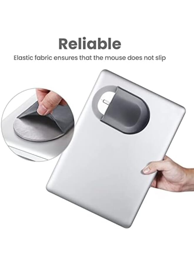 Universal Stick On Mouse Pouch Reusable No Glue Residue Mouse Storage Bag For Wireless Mouse Compatible With All Laptops  - Image 3