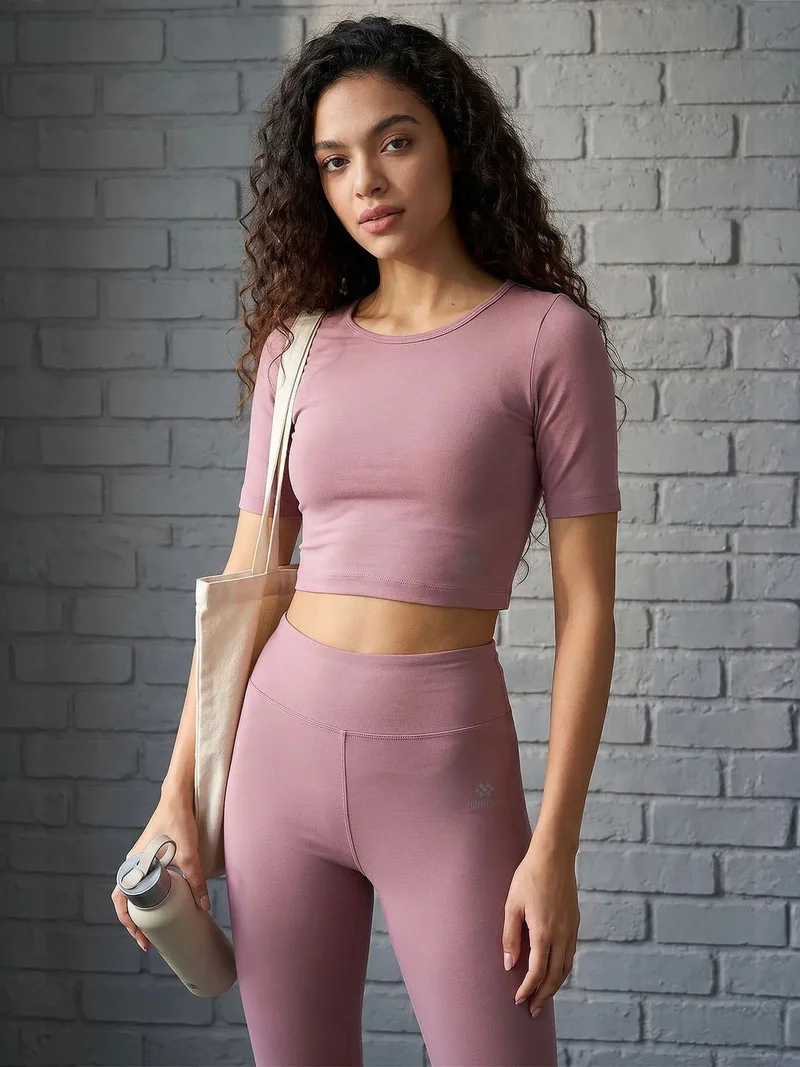 تومي لايف TOMMY Cotton Elastane Capri T-Shirt and Leggings Set