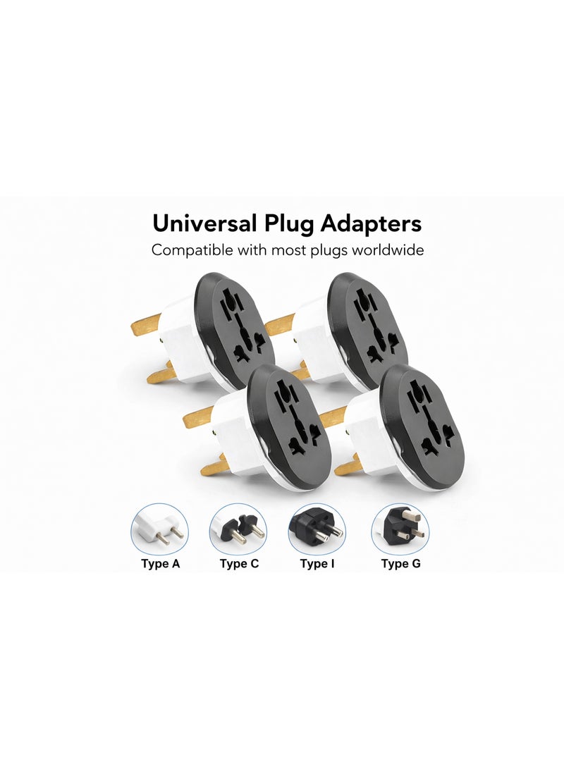 محول قابس عالمي  محول طاقة متعدد المقابس 4 قطع - Image 3