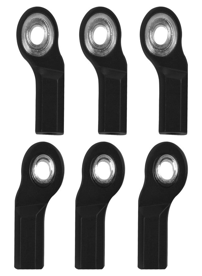 Vgoohobby 6Pcs Vgoohobby Metal M3 Tie Rod End Bend Ball Head Holder Link Compatible with Axial SCX10 Traxxas TRX4 Tamiya CC01 Axial SCX10 1/10 RC Car (Black) - Image 2