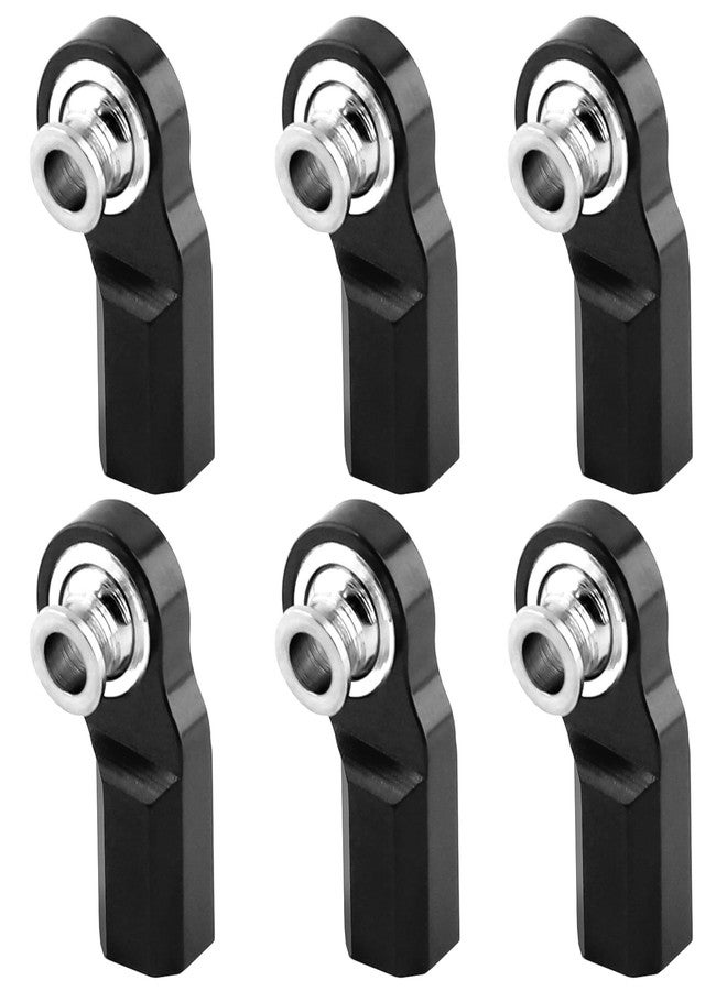 Vgoohobby 6Pcs Vgoohobby Metal M3 Tie Rod End Bend Ball Head Holder Link Compatible with Axial SCX10 Traxxas TRX4 Tamiya CC01 Axial SCX10 1/10 RC Car (Black) - Image 1