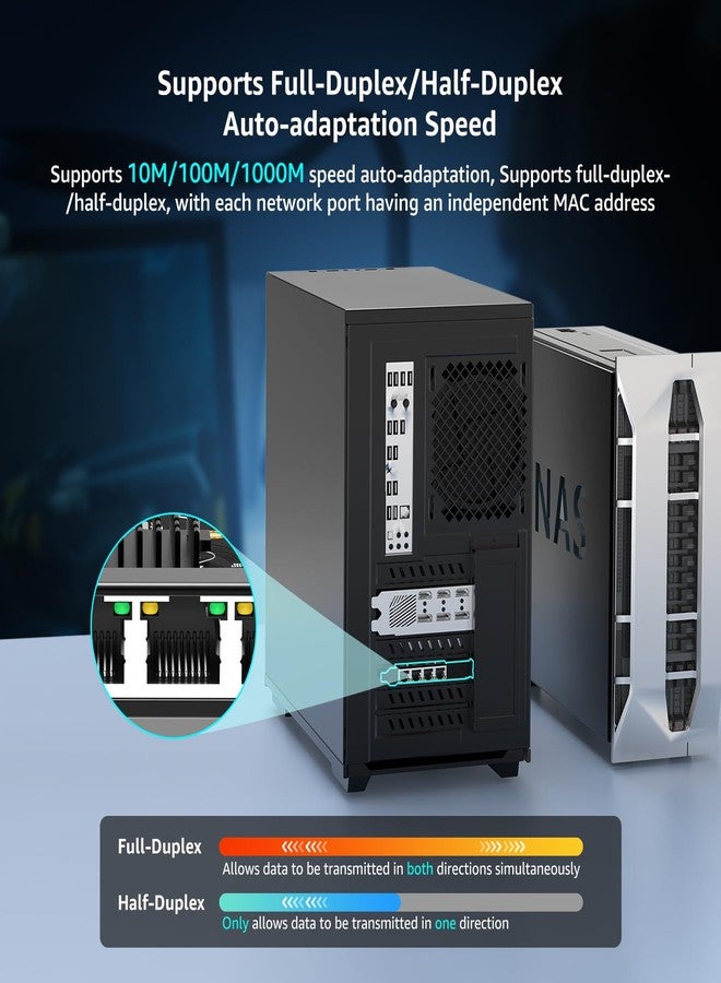 NICGIGA 4 Port 1Gb Base-T Network Card, I350 Controller, NICGIGA 4 x 1G PCIe Ethernet Adapter, 1Gbe RJ45 Port NIC Card, Windows 10/11/Windows Server/Linux - Image 3