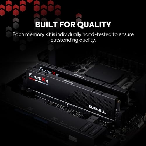 G.SKILL Flare X5 Series DDR5 RAM (AMD Expo) 32GB (2x16GB) 6000MT/s CL32-38-38-96 1.35V Desktop Computer Memory U-DIMM - Matte Black (F5-6000J3238F16GX2-FX5) - Image 5