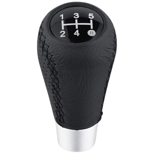 YOURKARTS.COM Car Gear Shift Knob Cover– 5 Speed Manual Transmission Head, Premium Black Leather Gear Shifting Stick Shifter Lever Handle with Installation Kit | Stylish Grip Upgrade car Accessories - Image 4