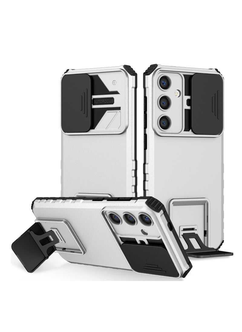 Generic - Samsung Galaxy S24 Plus Mobile Phone Case Cover, Innovative Telescopic Bracket, Sliding Protection Camera Window, Bumper Shockproof Phone Back Cover - Image 1