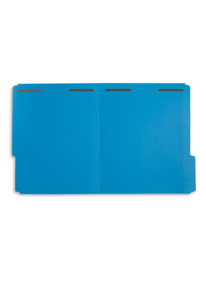بلو سوميت سابلايز 50 مجلد ملفات - لسان مقوى مقطوع بمقدار 1/3 - متين ذو طرفين مصمم لتنظيم الملفات الطبية القياسية وملفات عملاء القانون وتقارير المكتب - بحجم خطاب، عبوة من 50 مجلدًا (أزرق) - Image 3