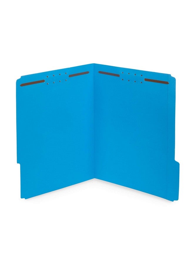 بلو سوميت سابلايز 50 مجلد ملفات - لسان مقوى مقطوع بمقدار 1/3 - متين ذو طرفين مصمم لتنظيم الملفات الطبية القياسية وملفات عملاء القانون وتقارير المكتب - بحجم خطاب، عبوة من 50 مجلدًا (أزرق) - Image 1