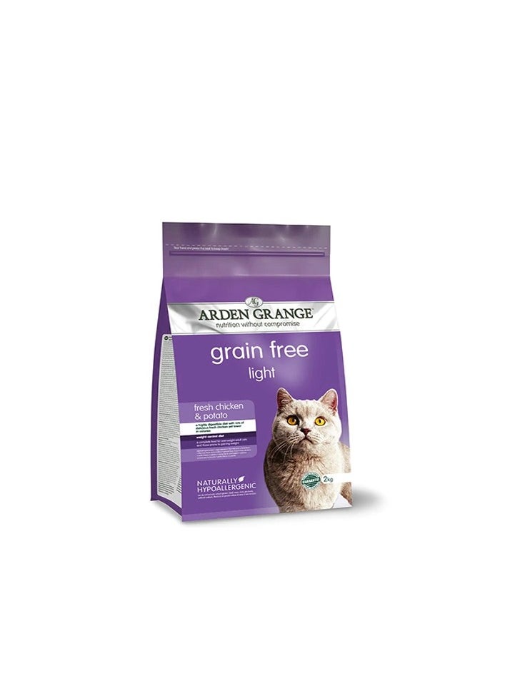 ARDEN GRANGE - Arden Grange Grain Free Adult Light Fresh Chicken & Potato Dry Cat Food - Image 1