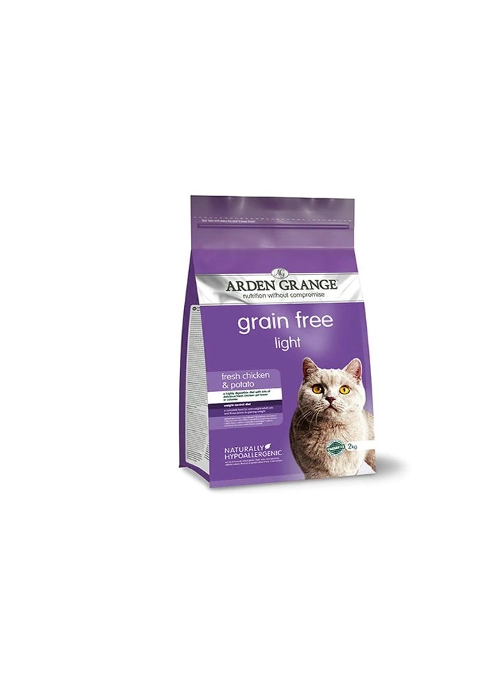 ARDEN GRANGE - Arden Grange Grain Free Adult Light Fresh Chicken & Potato Dry Cat Food - Image 1