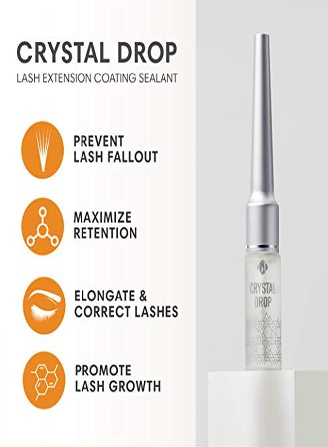 bl BL Elash Black Diamond / Crystal Drop Eyelash Coating Sealant ; Protective Topcoat For Longlasting Eyelash Extensions 7 Ml/ 0.24 Fl Oz (Clear) - Image 3