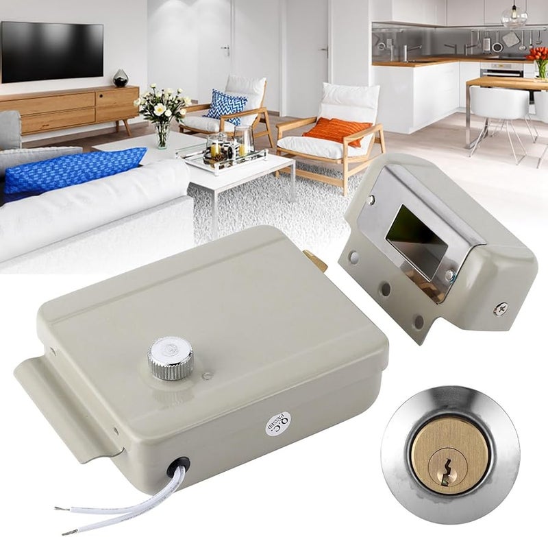 Astibym Ultra High Security 12V Electric Door Strike Lock For Community Access Iron - Image 3