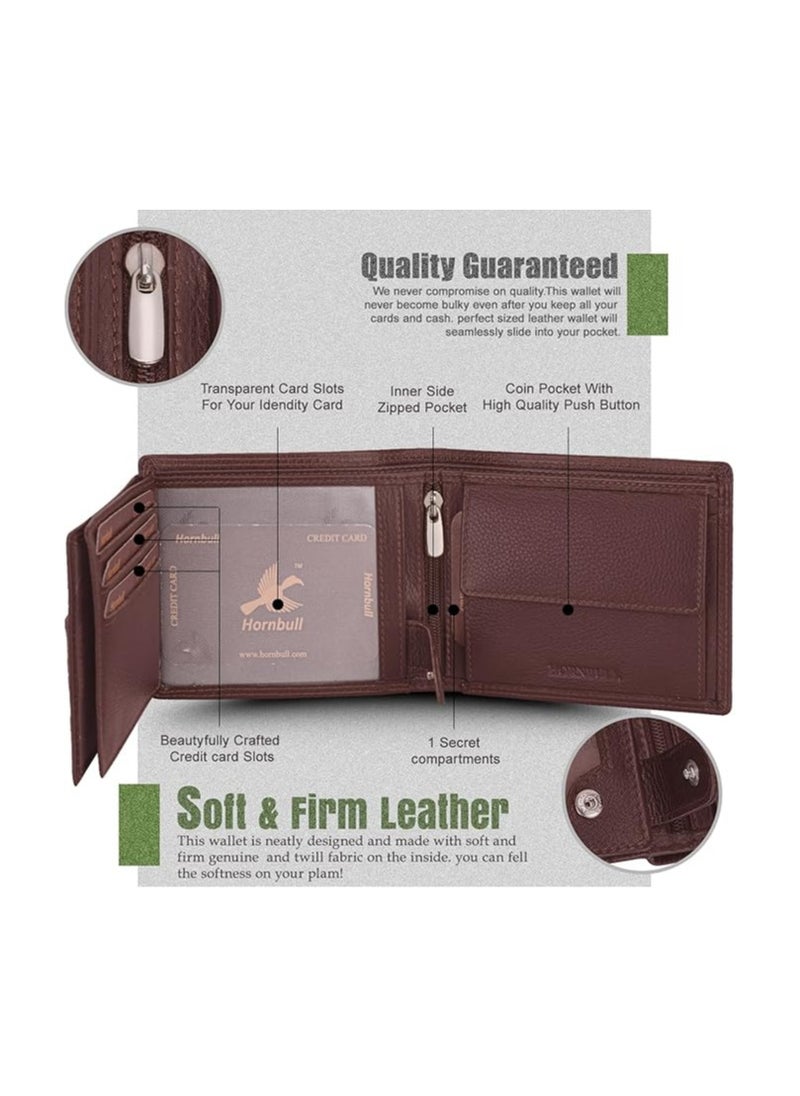 HORNBULL HORNBULL Wallet For Men | Brown Wallet and Belt Gift Hamper for Men | Leather Wallets for men | Men’s Combo Gift Set  - Image 3