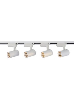 El Rawda Lighting 4 Track 10 Watt High Quality White Body Warm White Light 17x48x10 cm 