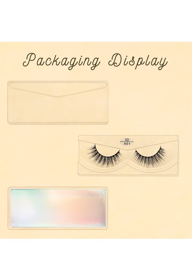 Excefore False Lashes Natural Look 10 Pairs 10 Styles Vegan Eyelashes Natural Fluffy False Eyelashes 3D Fake Eyelashes Fluffy Volume Strip Lashes Mixed Natural Look 3D Faux Mink Lashes - Image 5