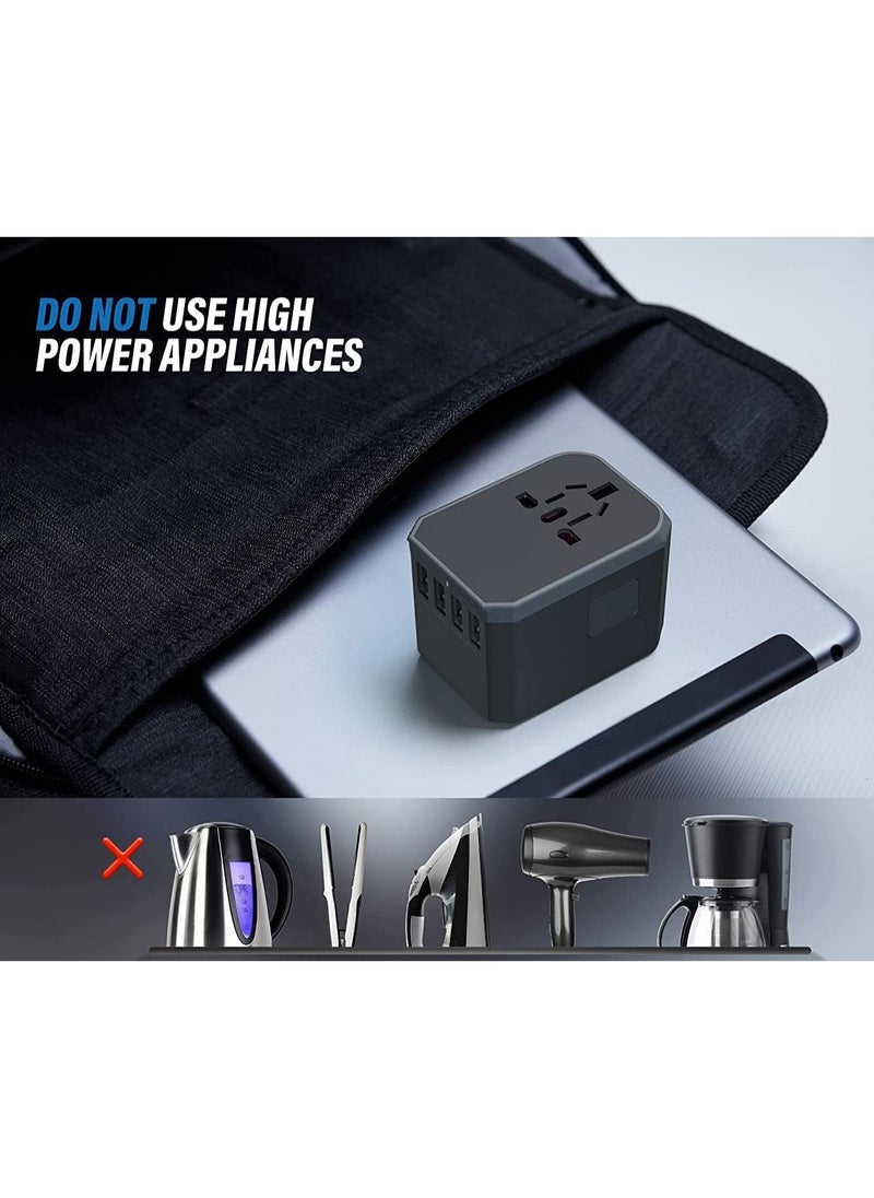 VKL - Universal Travel Adapter One International Wall Charger AC Plug Adaptor with 5.6A Smart Power and 3.0A USB Type-C for USA EU UK AUS - Image 1