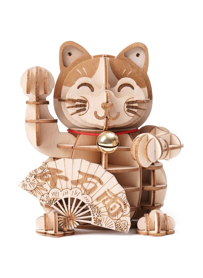 3D Wooden Puzzles Lucky Cat Diy Wood Craft Model Kit Gift For Teens&Adult To Build - pzsku/Z947A8E0BC3E5C7CD8281Z/45/_/1710318190/57740661-9c51-4b45-ae28-8322b3fb42d7