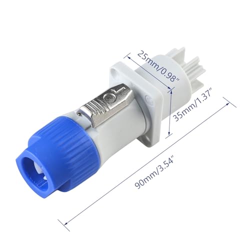 MADOWL Powercon Connector Input/Output Set - Suitable for NAC3FCA Female Jack AC to Male Powercon Plug - Image 4