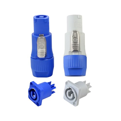 MADOWL Powercon Connector Input/Output Set - Suitable for NAC3FCA Female Jack AC to Male Powercon Plug - Image 1