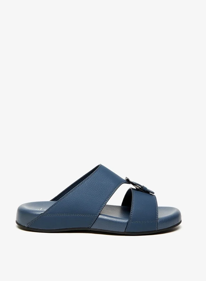 Al Waha Men's Buckle Detail Slip-On Arabic Sandals