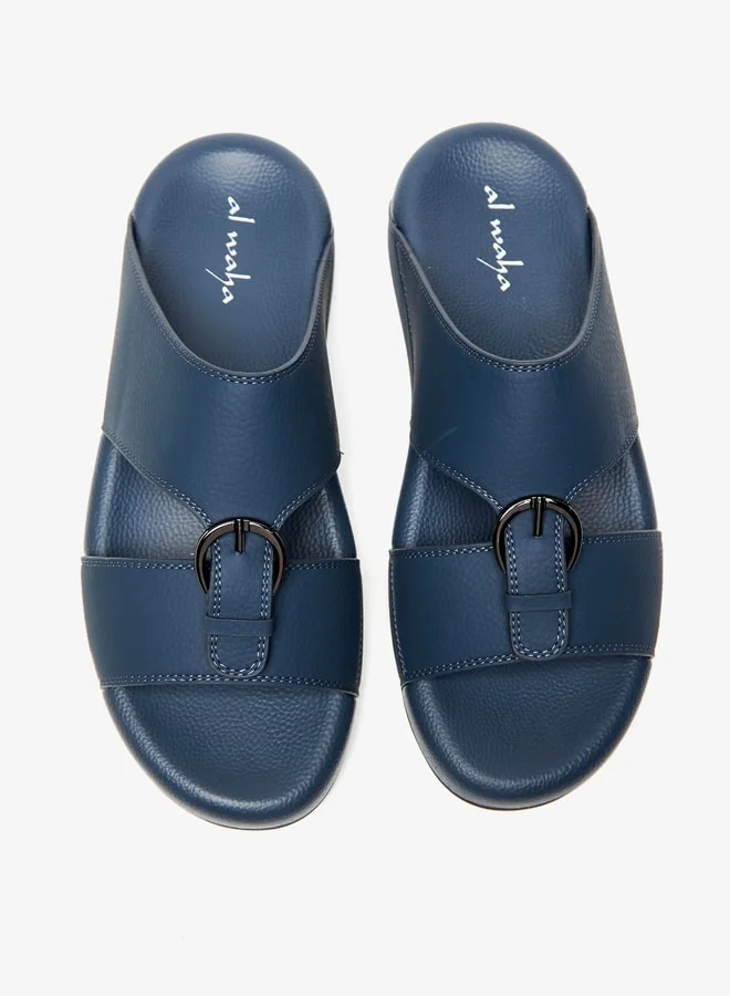 Al Waha Men's Buckle Detail Slip-On Arabic Sandals