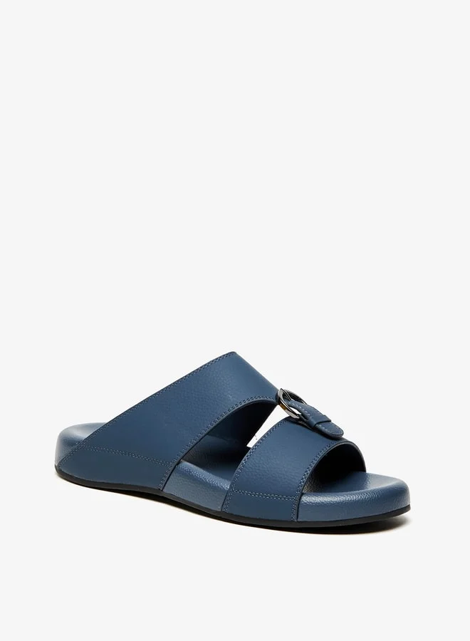 Al Waha Men's Buckle Detail Slip-On Arabic Sandals