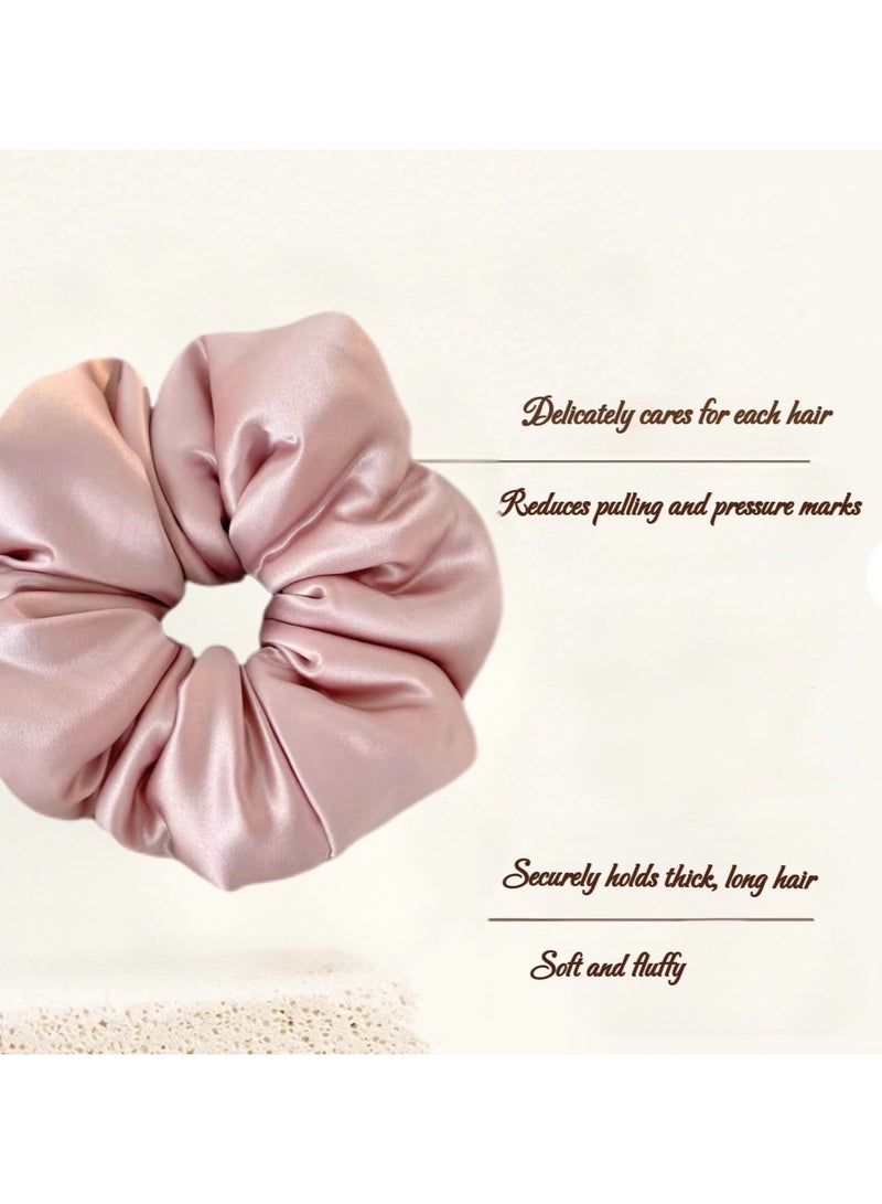 عام **ربطات شعر فرنسية كلاسيكية - بتصميم سحابي قطني ناعم، تثبيت لطيف، بدون تكسير وراحة فائقة - وردي خافت** - Image 1