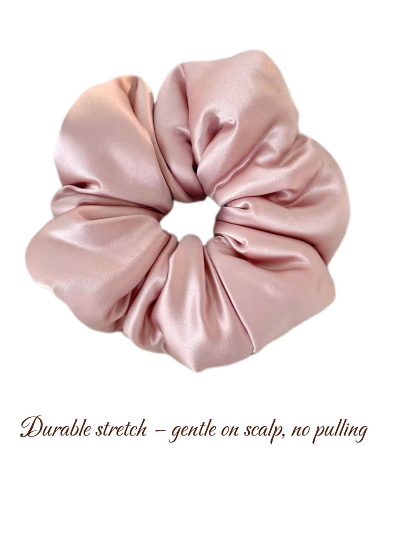 عام **ربطات شعر فرنسية كلاسيكية - بتصميم سحابي قطني ناعم، تثبيت لطيف، بدون تكسير وراحة فائقة - وردي خافت** - Image 2