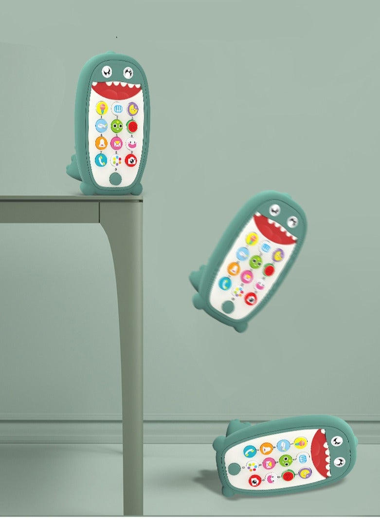 SYOSI Baby Musical Toys Teething Phone Toy for Babies  Play and Learn for Children and Toddlers Baby Shark Phone Toys with Light and Sound Preschool Birthday Gift for Girl Boy 18 Months RED - Image 5