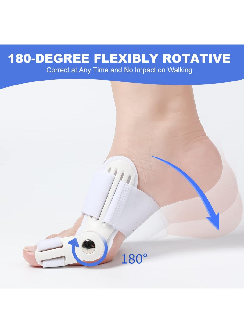 Sweet seven 2 Pack Bunion Corrector Set - Toe Splint for Bunion Relief and Big Toe Straightening - Day and Night Support for Men and Women  - Image 3