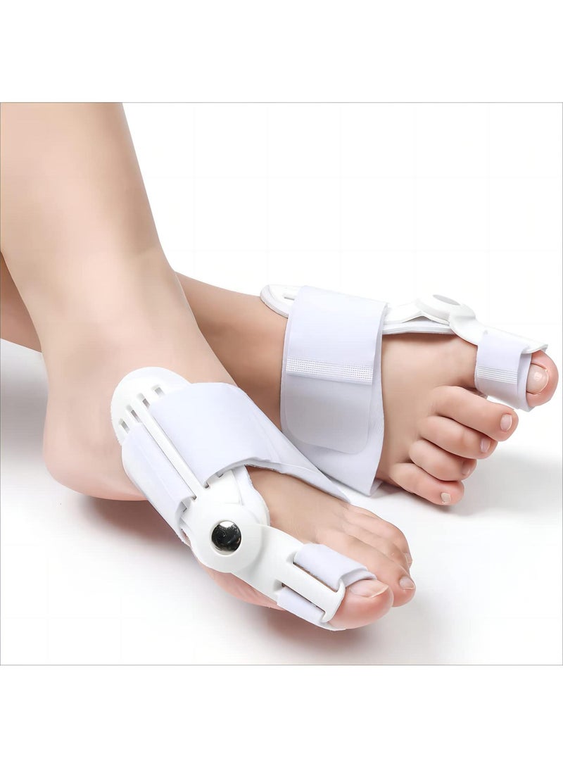 Sweet seven 2 Pack Bunion Corrector Set - Toe Splint for Bunion Relief and Big Toe Straightening - Day and Night Support for Men and Women  - Image 1