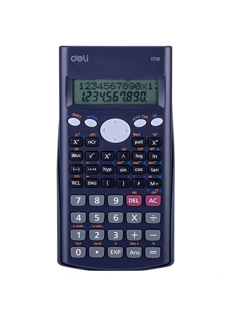 Deli Scientific Calculator - 240 Functions, 10+2 Digit Display, 3 Years Warranty, Dark Blue, E1710 - pzsku/Z947ACE40E8FC33E7ECCFZ/45/_/1737464800/433c8a8f-1823-48b8-aace-2221c7bfc2b4