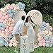 NUTTYBASH Gender Reveal Balloon Arch Kit 141Pcs Pink Blue Sand White Balloons with Bows for Boy or Girl Gender Reveal Decorations Baby Shower Boho Bachelorette Birthday Party Supplies - Image 4