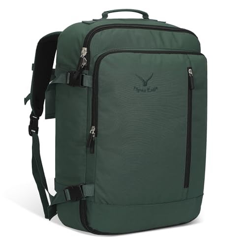 Hynes Eagle Carry on Backpack 38L Large Travel Backpack for Women Flight Approved Weekender Bag Laptop Backpack Men 15 inches Oliver Green - Image 1
