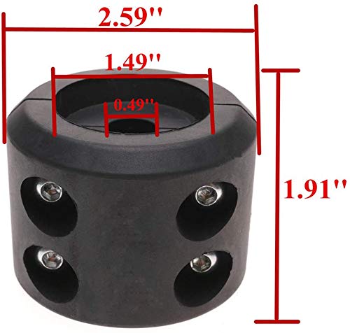 imUfer Rubber Hook Stopper Winch Cable Line Saver for ATV UTV SUV Model Compatible with Wrangler Polaris RZR Sportsman KA-WASAKI SU-ZUKI Arctic Cat Golf Cart & CAN AM with Allen Wrench (1 pcs) - Image 2